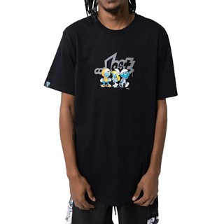 Camiseta Lost + Smurfs Crias Black