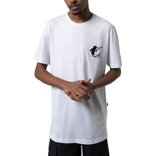 Camiseta Lost + Smurfs Gargamel Shadow White