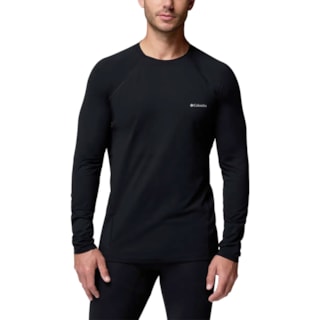 Camiseta Manga Longa Baselayer Columbia Masculina Midweight Stretch Black