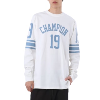 Camiseta Manga Longa Champion Jersey Off White
