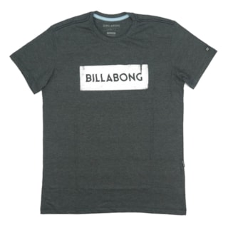 Camiseta Masculina Billabong Static Block Cinza Camiseta Masculina Billabong Static Block Cinza
