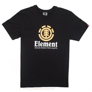 Camiseta Masculina Element Vertical Preta