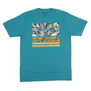 Camiseta Masculina Hurley Azul Mescla Camiseta Masculina Hurley Azul Mescla