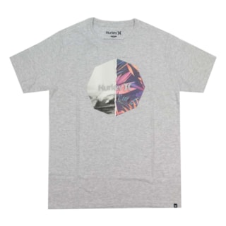 Camiseta Masculina Hurley Cinza Mescla 635021 Camiseta Masculina Hurley Cinza Mescla 635021