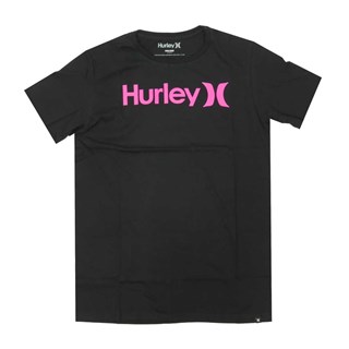 Camiseta Masculina Hurley Preta e Rosa 636002A18