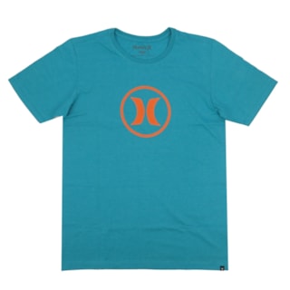 Camiseta Masculina Hurley Silk Azul Mescla