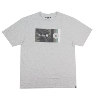Camiseta Masculina Hurley Silk Cinza Mescla Plus Size