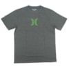 Camiseta Masculina Hurley Silk Icon Cinza Mescla