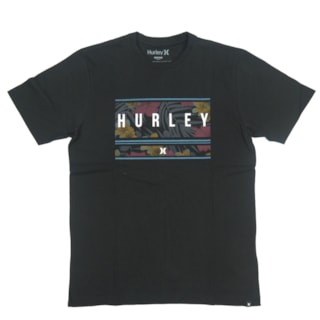Camiseta Masculina Hurley Silk Island Preta Camiseta Masculina Hurley Silk Island Preta