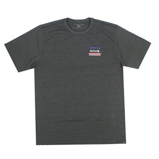 Camiseta Masculina Hurley United States Cinza