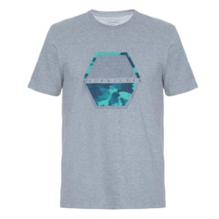 Camiseta Masculina Quiksilver Confort Place Cinza Camiseta Masculina Quiksilver Confort Place Cinza