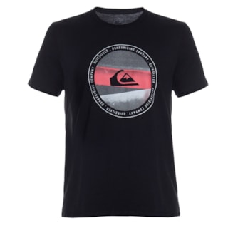 Camiseta Masculina Quiksilver Last Tree Preta Camiseta Masculina Quiksilver Last Tree Preta