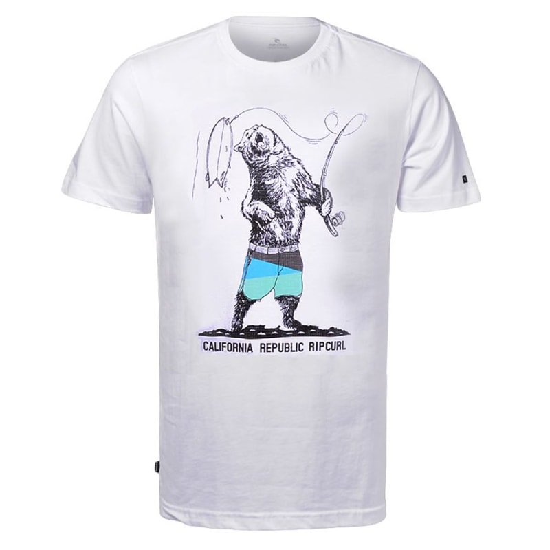 Camiseta Masculina Rip Curl Branca CTE0521