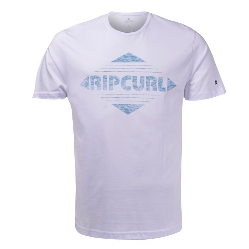 Camiseta Masculina Rip Curl Diamonds Branca