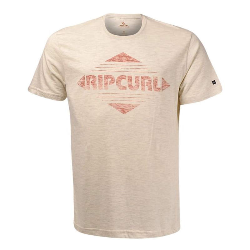 Camiseta Masculina Rip Curl Diamonds Plus Size Bege