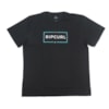 Camiseta Masculina Rip Curl Preta Plus Size - CTE0534