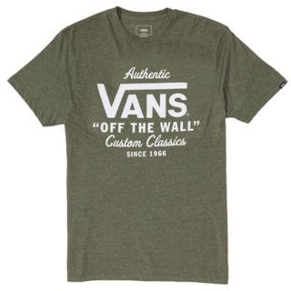 Camiseta Masculina Vans Holder Street Verde Camiseta Masculina Vans Holder Street Verde