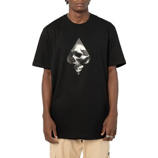 Camiseta MCD Regular Skull Linhas Preto