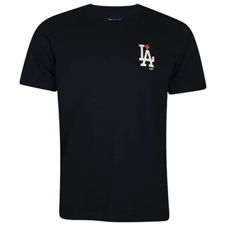 Camiseta New Era Los Angeles Dodgers Core Preta