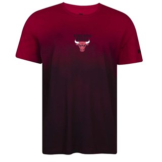 Camiseta New Era NBA Chicago Bulls Vermelho Preto