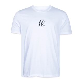 Camiseta New Era New York Yankees Logo Frontal Branca