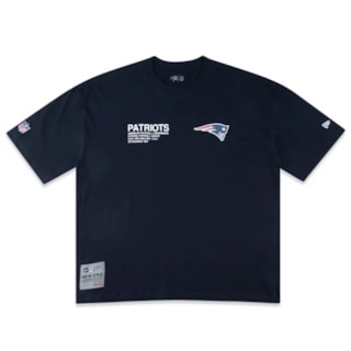 Camiseta New Era NFL New England Patriots Institutional Style Marinho