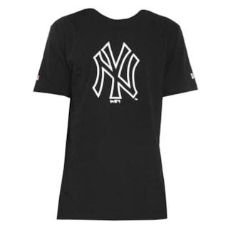 Camiseta New Era NY Yankees Preta