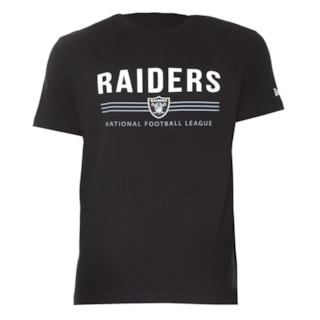 Camiseta New Era Raiders Preta