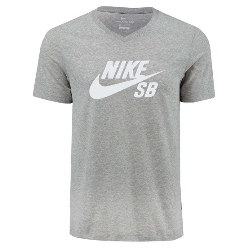 Nike Sportswear Camisas Nike Sb Camiseta Nike SB Logo Cinza Back Wash