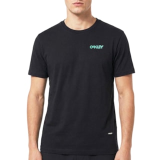 Camiseta Oakley B1B Warp Graphic Blackout