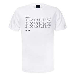 Camiseta Oakley Bark Cooled GRX Tee Branca