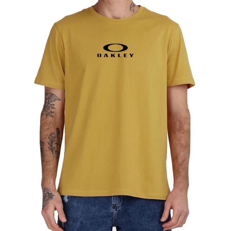 Camiseta Oakley Mod Bark New Tee Branca - Back Wash