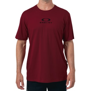 Camiseta Oakley Bark New Tee Vermelha