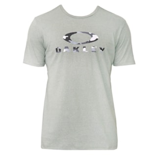 Camiseta Oakley Camo Ss Tee Cinza Esverdeado