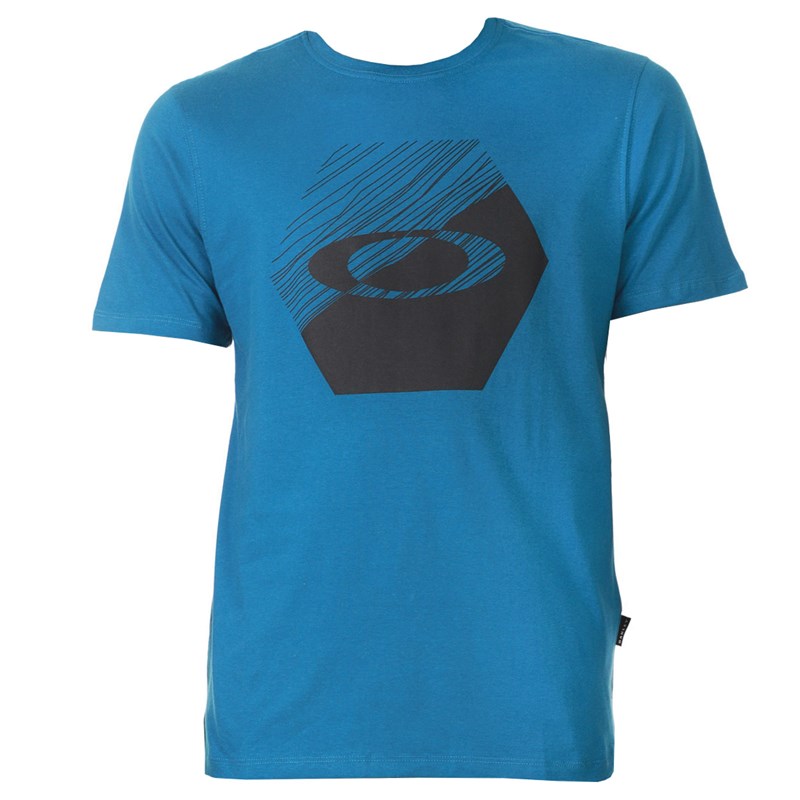 Adolescente Brote No de moda Camiseta Oakley Climb Block Tee Azul os melhores preços | Clique e confira!