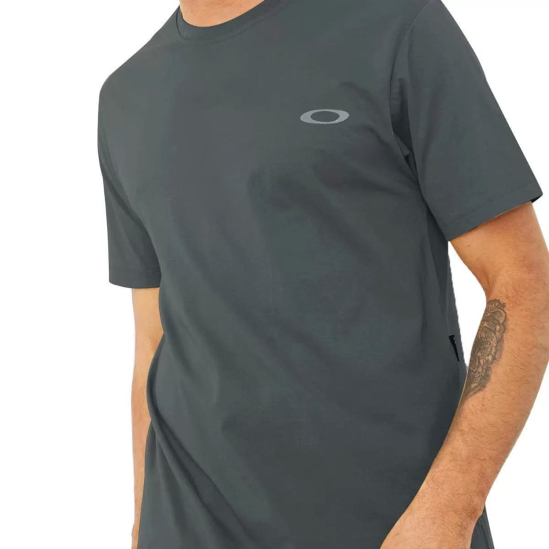 Camiseta Oakley Fraction Washed Tee Azul - Back Wash