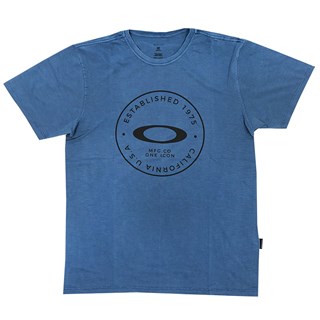 Camiseta Oakley Fraction Washed Tee Azul