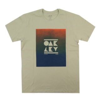 Camiseta Oakley Geo Subtraction Wood Gray Camiseta Oakley Geo Subtraction Wood Gray