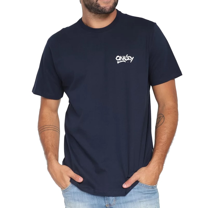 Camiseta Oakley O-Ellipse Simple Blue os melhores preços