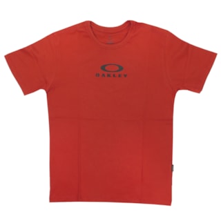 Camiseta Oakley Mod Bark New Tee Vermelha