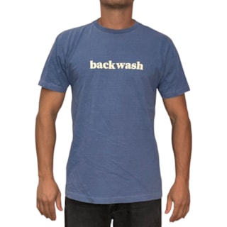 Camiseta Oversized Back Wash BCKW017 Azul