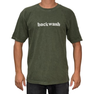 Camiseta Oversized Back Wash BCKW017 Verde