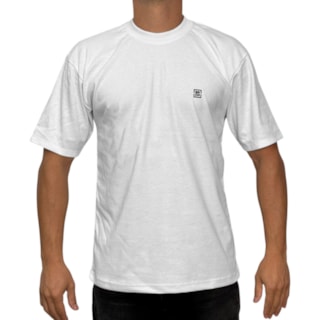 Camiseta Oversized Back Wash Suedine BCKW019 Branca