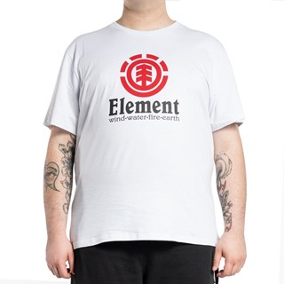 Camiseta Plus Size Element Vertical Branca