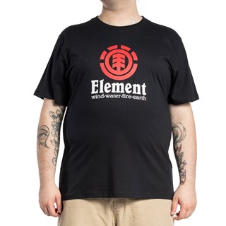 Camiseta Plus Size Element Vertical Preta