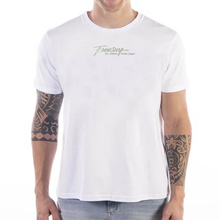 Camiseta Plus Size Freesurf Branca