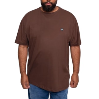 Camiseta Plus Size HD Hawaiian H0396 Marrom Café