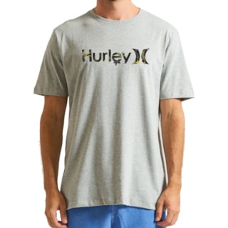 Camiseta Plus Size Hurley Inside Cinza Mescla