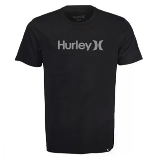 Camiseta Plus Size Hurley OeO Solid Preta