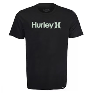 Camiseta Plus Size Hurley OeO Solid Preta